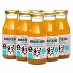 Sechs Flaschen Pippa's Hundelimo Hydrate Knochenbrühe für Hunde mit natürlichem Huhn, Karotte und Sellerie
