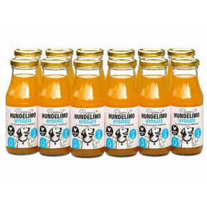 Pippa's Hundelimo Hydrate Knochenbrühe für Hunde im 12er Set, natürliche Erfrischung in Glasflaschen